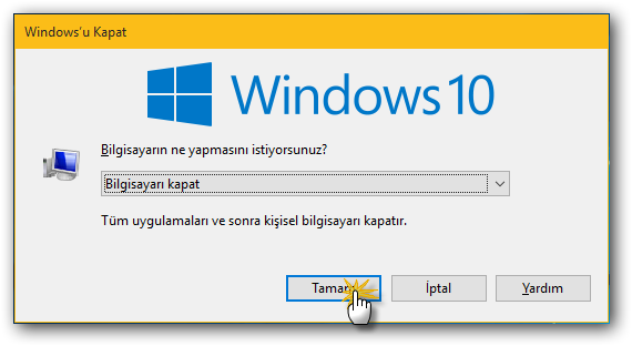 Windows 10 bilgisayarı zaman ayarlı kapatma nasıl yapılır?