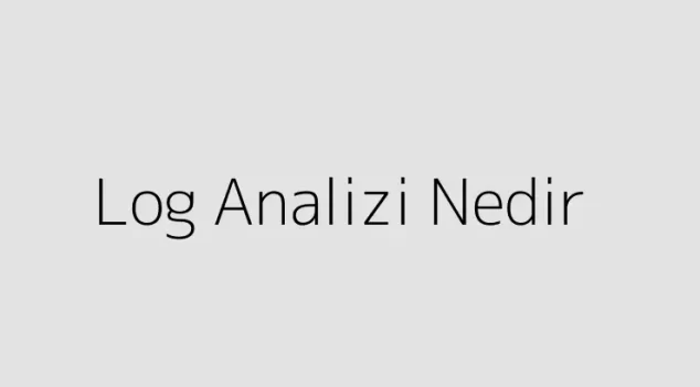 Log Analizi Nedir