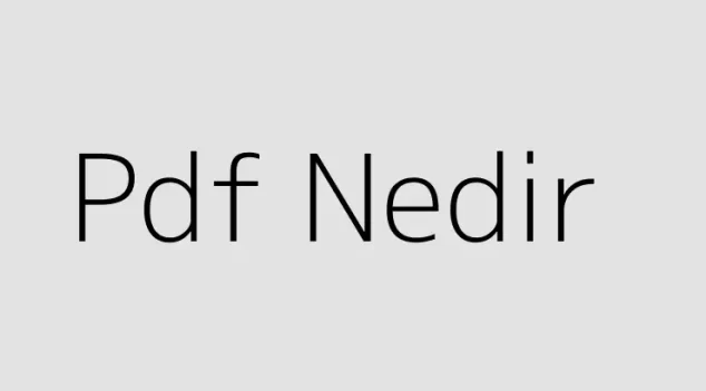 Pdf Nedir